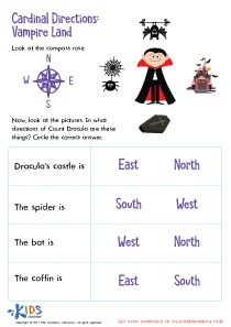 Cardinal Directions Printable: Free Printable for Kids